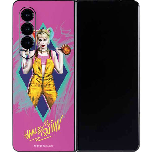 DC Comics Harley Quinn Movie Character Poster Galaxy Z Fold4 5G Skin